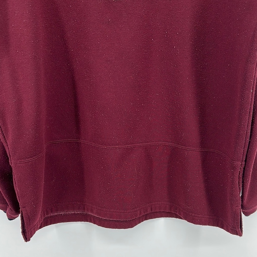 VTG Ladies Club Cozy Maroon Crewneck Penguin Ugly Christmas Sweatshirt Sz Med - Picture 3 of 13